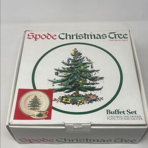 Spode Christmas Tree Buffet Set - made in England